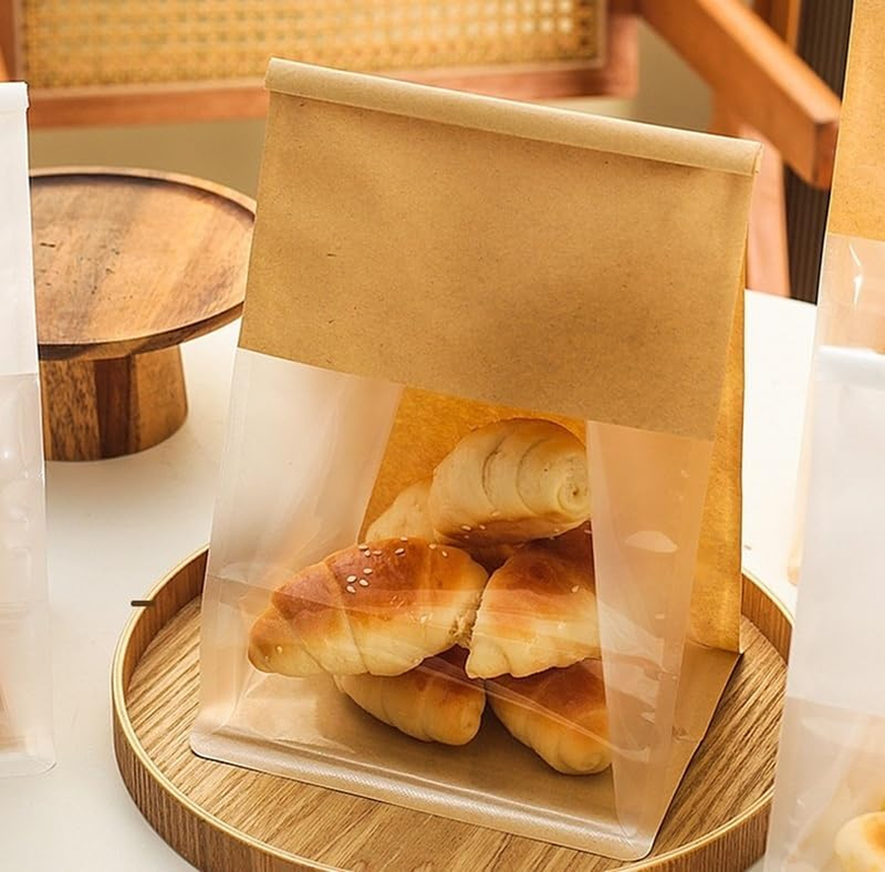 Large Bread Bags for Homemade Bread Sourdough Bread Bags Bakery Bags with Window