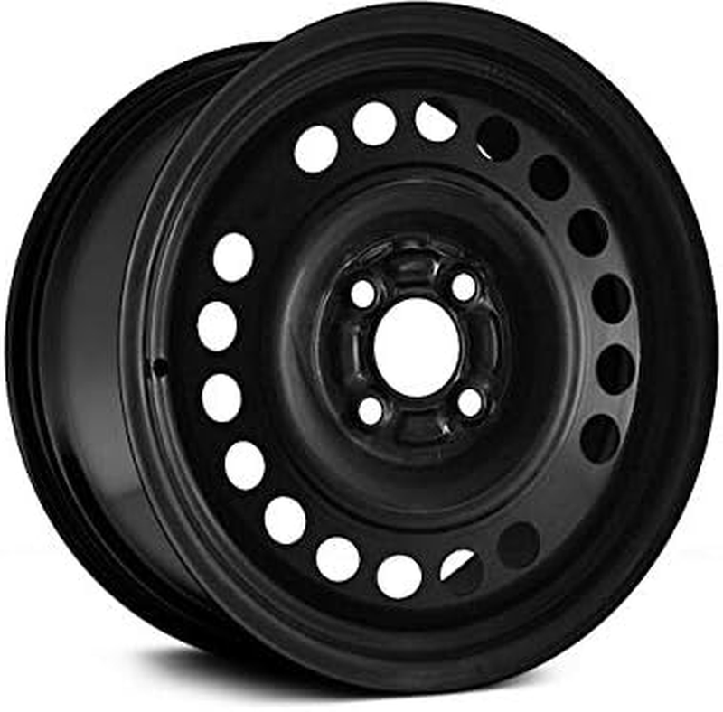 Black Steel Wheel 15" X 5.5" Inch 4 Lug Compatible with 2012-2018 Nissan Versa