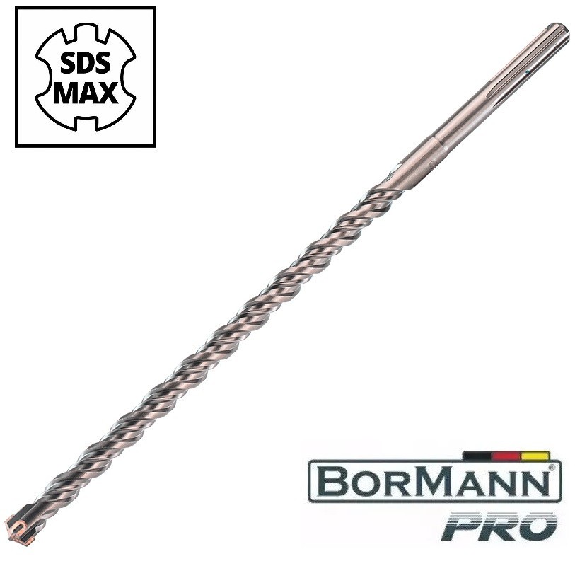 PUNTA A 4 TAGLIENTI 4T ATTACCO SDS MAX SDS-MAX Ø 38 x 505 mm Lunghezza 50,5 cm