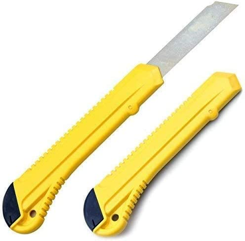 Box Cutters (12-pack Bulk, 18mm Wide Blade Cutter) - Ret
