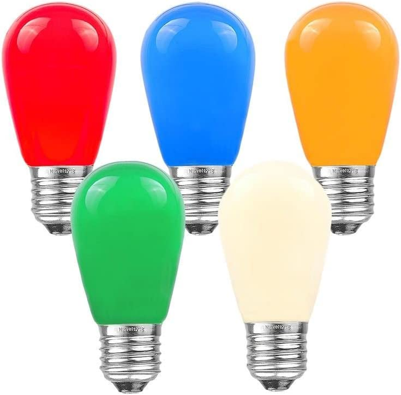 Outdoor Patio Edison Replacement Bulbs Medium Base Multi 11 Watt Dimmable NEW