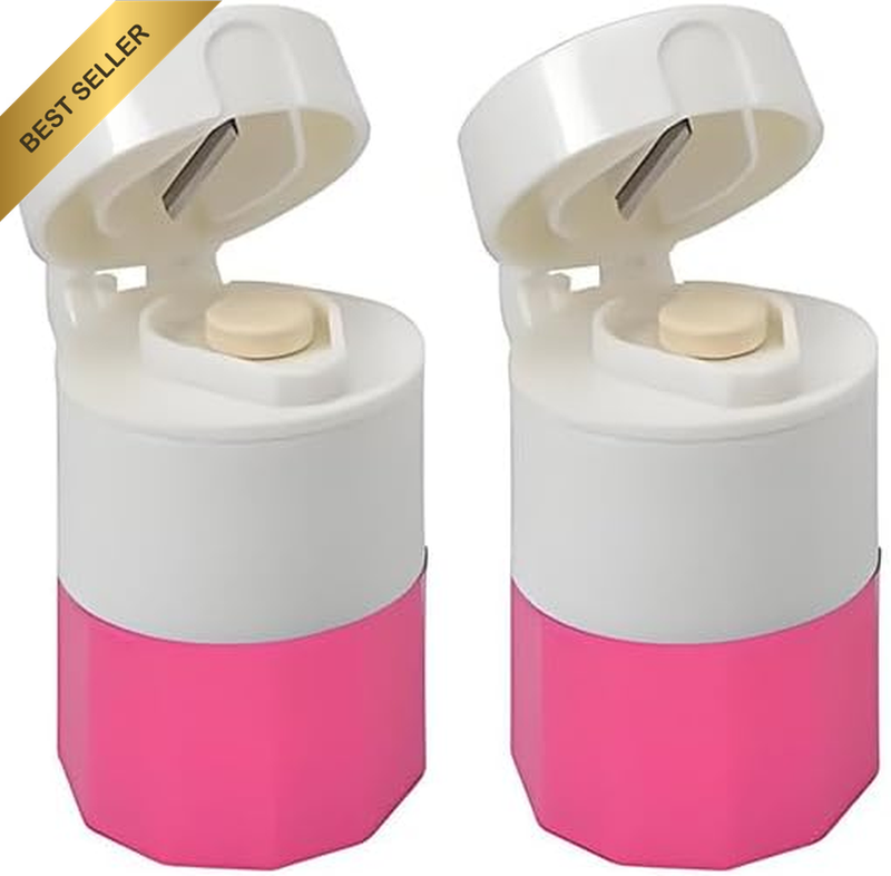 Pill Cutter,Pill Crusher Splitter Grinder,[3 in 1] Multifunction Pill Splitter f