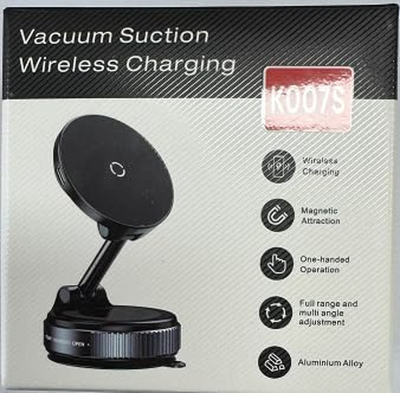 15W Fast Charger Car Phone Holder Mount, Wireless Magnetic Holder with Strong Va