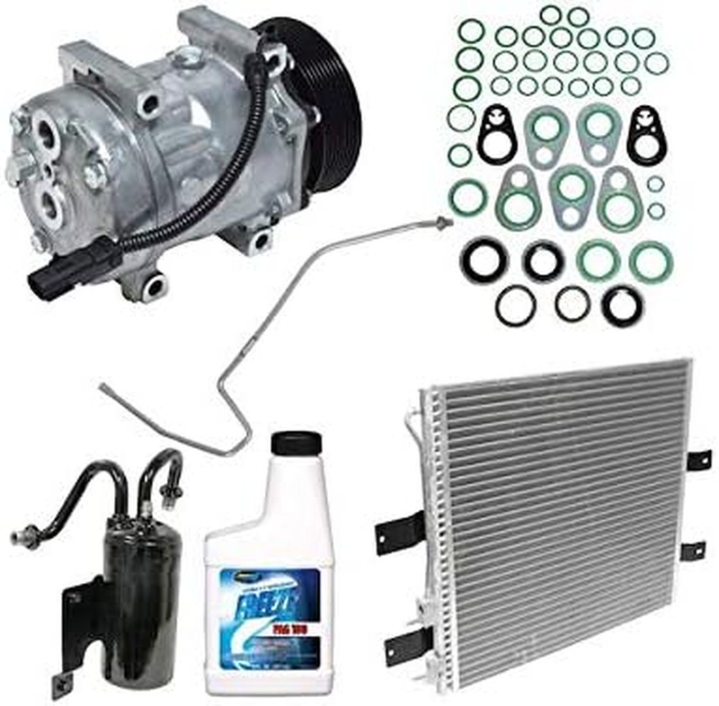 A/C Compressor Kit Straight Lower for 2003-2005 Dodge Ram 3500 5.9L 6-Cylinder