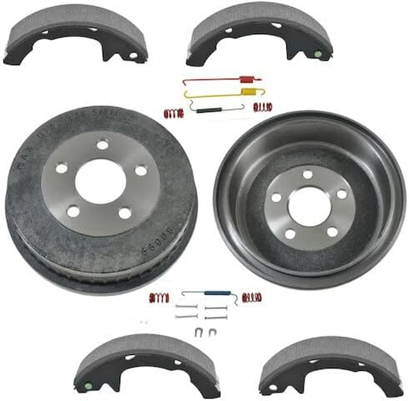 Rear Brake Drum and Brake Shoe Kit with Hardware for 2001-2007 Ford Taurus