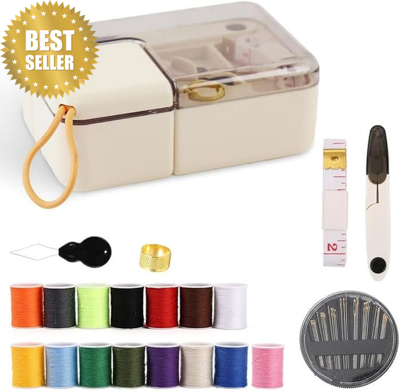 Sewing Box,Mini Travel Sewing,Diy Sewing Case,Sewing Kit Suitable, for Beginners