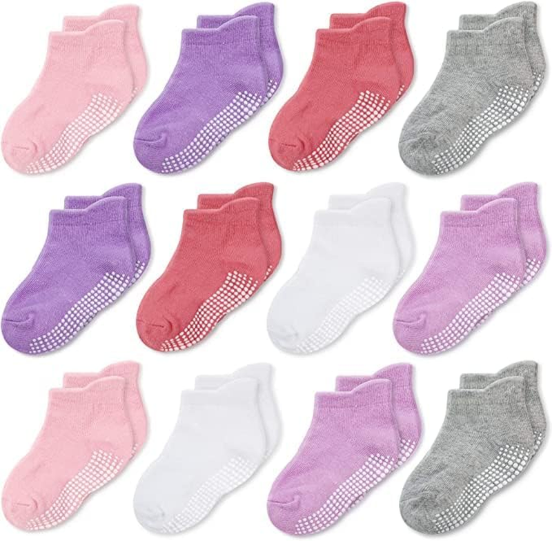 Toddler Socks With Grips Ankle For Infants Kids Little Girl