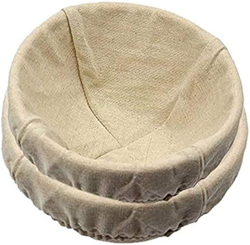 2 pack of 8.5 Inch Round Brotform Banneton Proofing Baskets Bread Bowl for Bakin