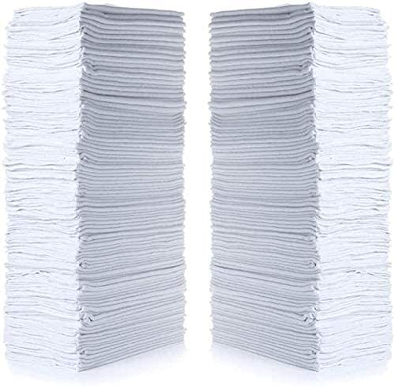 Shop Towels, 14X12 White, Pack of 50, Multi-Use
