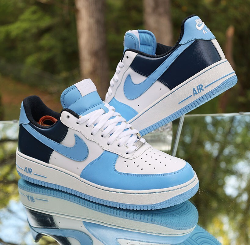 ◆正規品◆NIKE AIR FORCE 1 LOW WHITE UNIVERSITY BLUE◆関税込 Nike Air Force 1 Low University Blue Men's Size 12 White