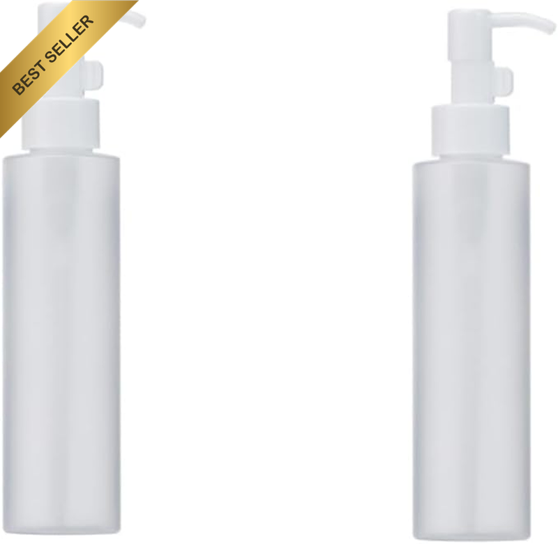 2 Pcs Empty Plastic Pump Bottles Dispenser,150 Ml Pump Bottle Dispenser,Refillab