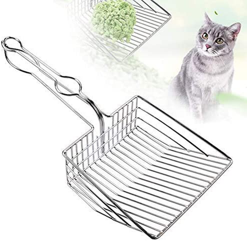 Cat Litter Scoop, Durable Metal Pet Kitty Kitten Sifter Heavy Duty