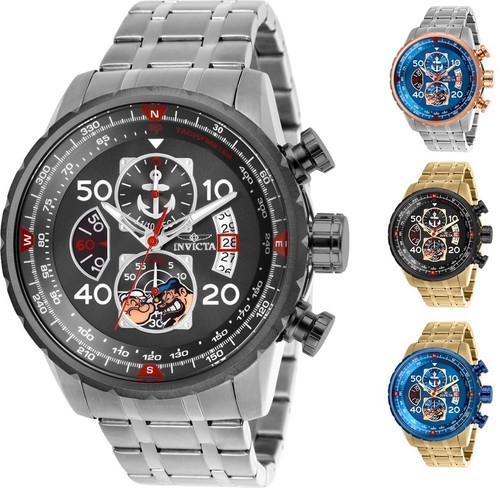 Invicta Character Collection Popeye Men'S 48mm Chronograph - Choice Of Color