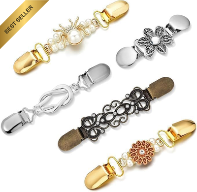 5 Pcs Cinch Clips for Women, Vintage Sweater Clips Dress Clips Back Cinch, Waist