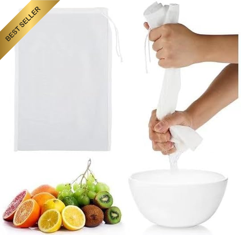 Multi - Purpose Filter Mesh Bag, Reusable Nylon High - Density Mesh Filter Pouch