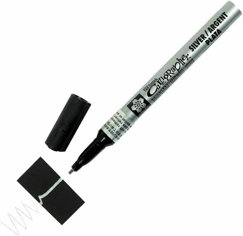 SAKURA Pentouch Calligraphy Pen, 1.8Mm Fine Point, Silver (X