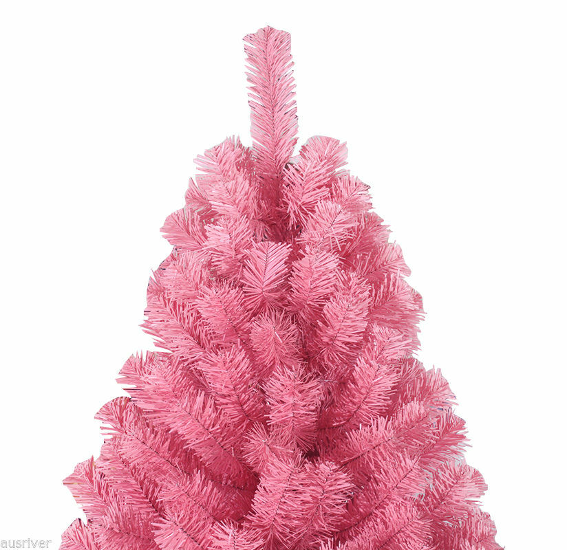 Pink Christmas Tree 5 6 7 8 9ft Fluffy Tips Metal Stand Easy Assemble Xmas Au Ebay