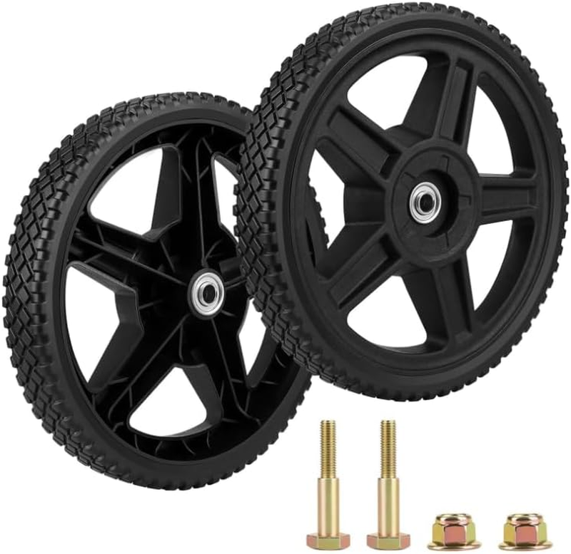 Lawn Mower Wheels Set 2 8 Inch Push Mower Kit for Craftsman Generator Tiller