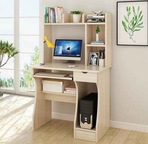 Small Computer Desk Pc Table Workstation Drawer Cabinet Storage