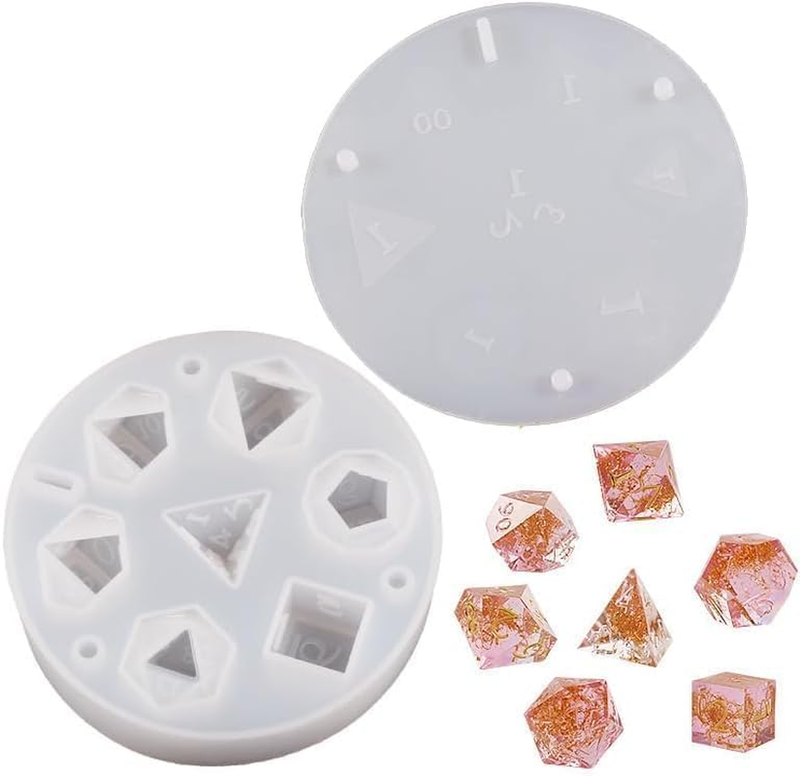 2 Pack Dice Shaped Ice Cube Mold For, Dice Silicone Ice Cube Tray Molds with 7 S