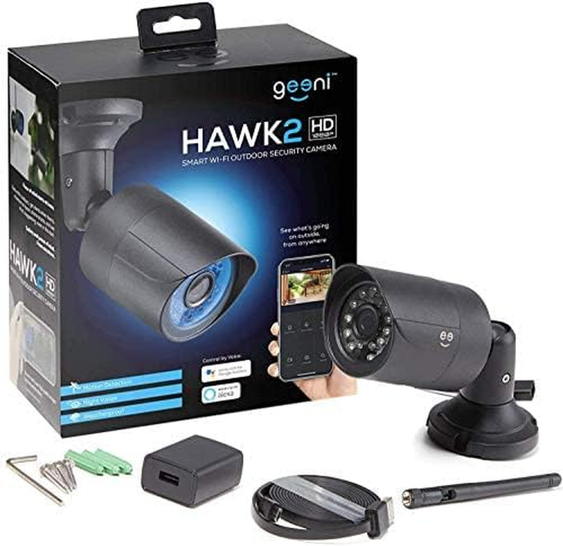HD Hawk 2 1080P Outdoor Security Camera, IP66 Weatherproof Wifi Surveillance wit