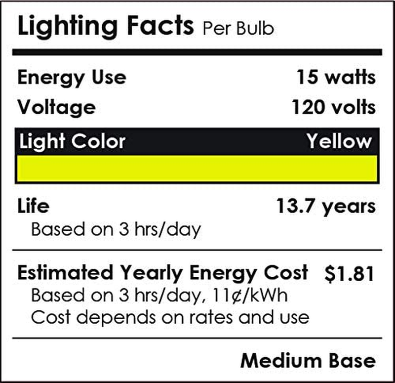 81476 LED PAR38 Colored Recessed Bug Light Bulb, 15 Watt (75W Equivalent), Mediu