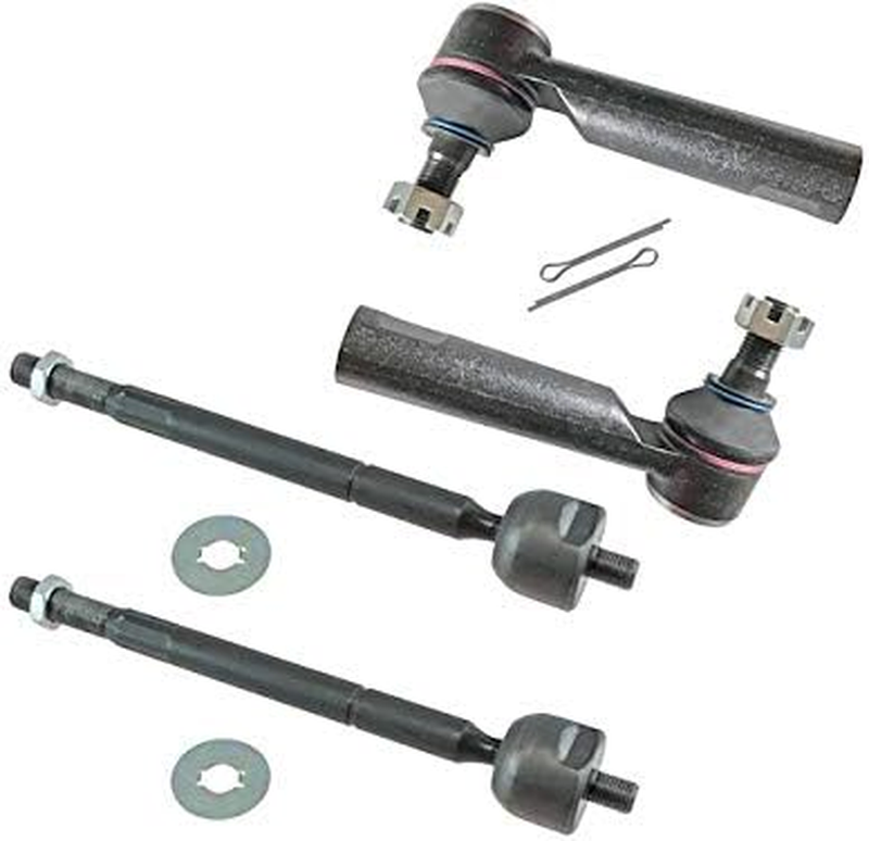 Set of 4 Front Inner and Outer Tie Rod End Kit for 2005-2018 Toyota Tacoma