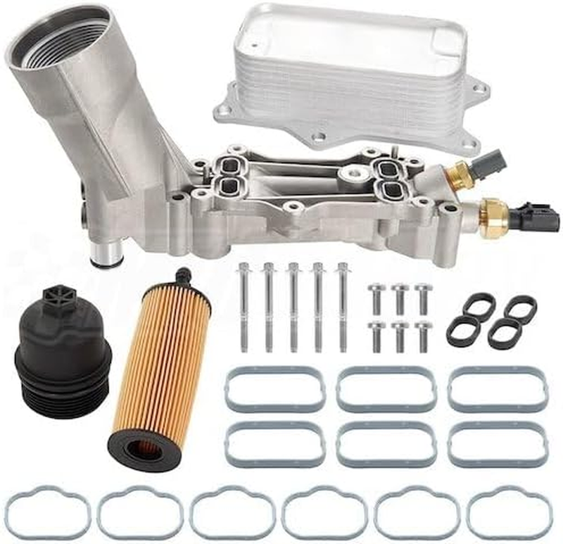 Aluminum Oil Filter Housing Cooler for 2011-2020 Dodge Grand Caravan 3.6L V6