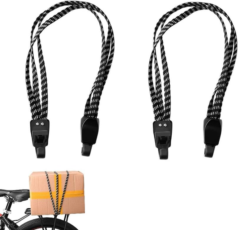 Bungee Cords 2 Pack, 65Cm Elastic Tie down Straps with Durable Hooks, 3 in 1 Ver