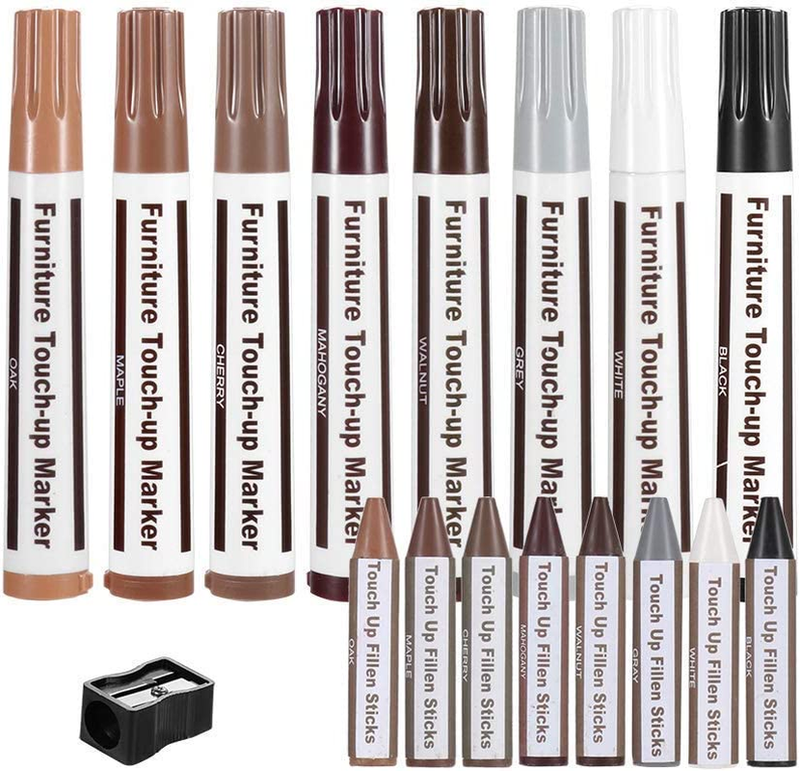 Furniture Repair Kit,Wood Touch up Pens,Laminate Scratch Rep