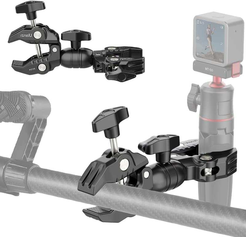 Super Clamp Double Camera Clamp, R096 Crab Plier Clip Bracket Mount Monitor Magi