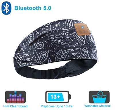 New Wireless Sleep Headphones Bluetooth Sleeping Headband Headphones Bandana