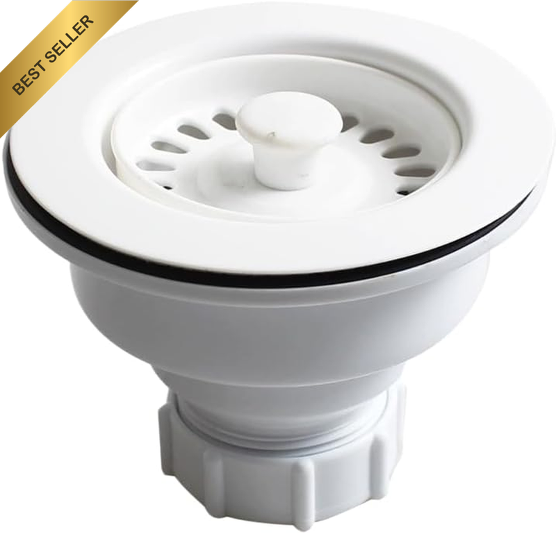 Kitchen Sink Drain Basket Strainer Assembly Kit Polymer Removable Waste Basket a