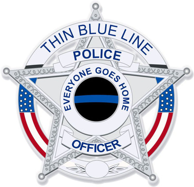 Police Swat decal - Thin Blue Line - Various Sizes