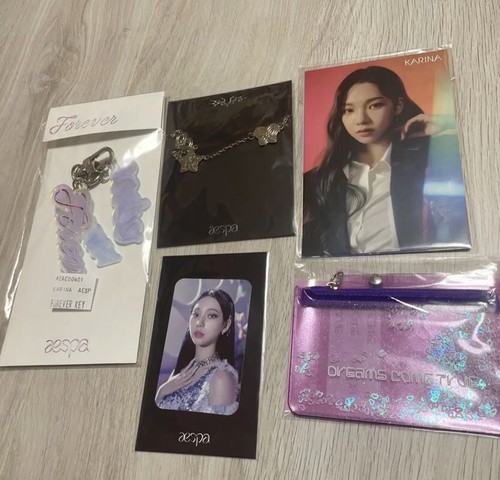 AESPA Karina Photo Photocard Key chain pouch set Official SM