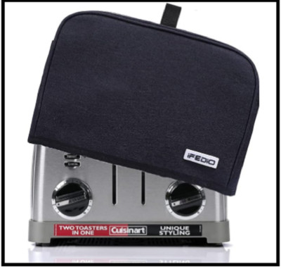 Ifedio 4 Slice Toaster Cover,with Pockets & Top Handle,(Only Cover)