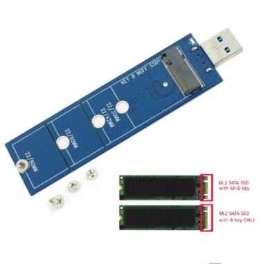 USB 3.0 Adapter Converter Card for 2230 2242 2260 2280 M.2 B Key NGFF SATA SSD