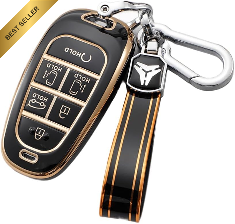 Car Key Fob Cover Fit for Hyundai Santa Fe Tucson 2022 Nexo NX4 Atos Solaris Pri