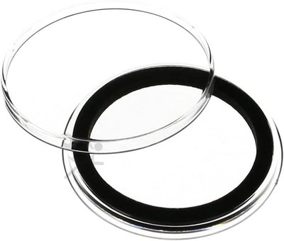 Air-Tite (20) 39Mm Black Ring Coin Holder Capsules for 1Oz Silver & Copper Round