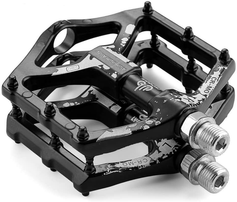 Bike Bicycle Pedals, Light Aluminum Alloy Casting Body, 2DU Sealed Bearing Pedal