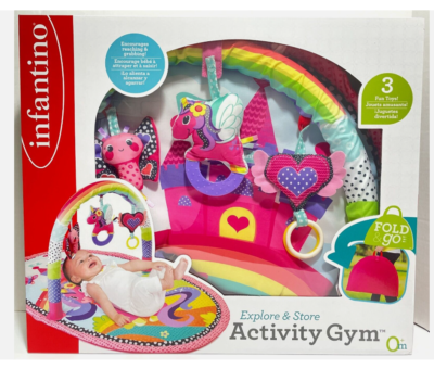 Infantino Explore Store 3in1 Activity Gym Unicorn or Monkey Design Portable