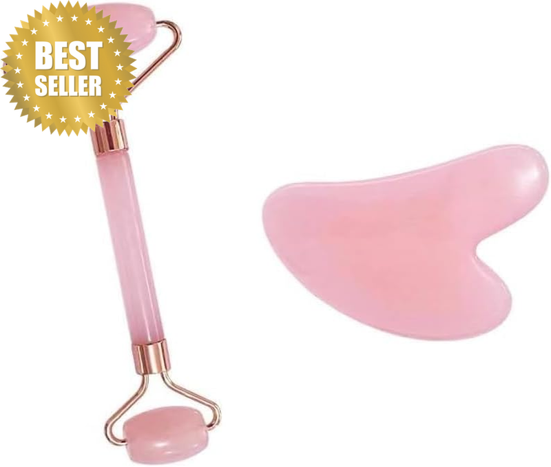 Gua Sha Face Roller Tools: Jade Roller Facial Tools for Skin Care - Facial Massa