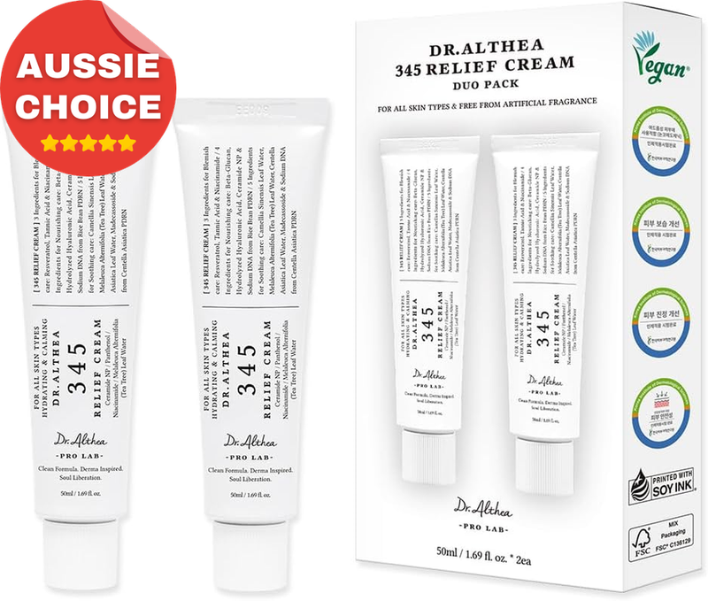 Korean Relief Cream 50ml Pack of 2 PDRN Hyaluronic Acid Moisturizer