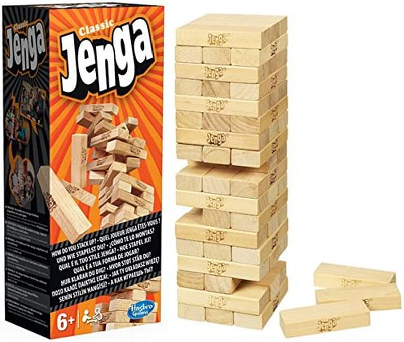 With Genuine Hardwood Blocks, Stacking Tower Game For 1 Or M