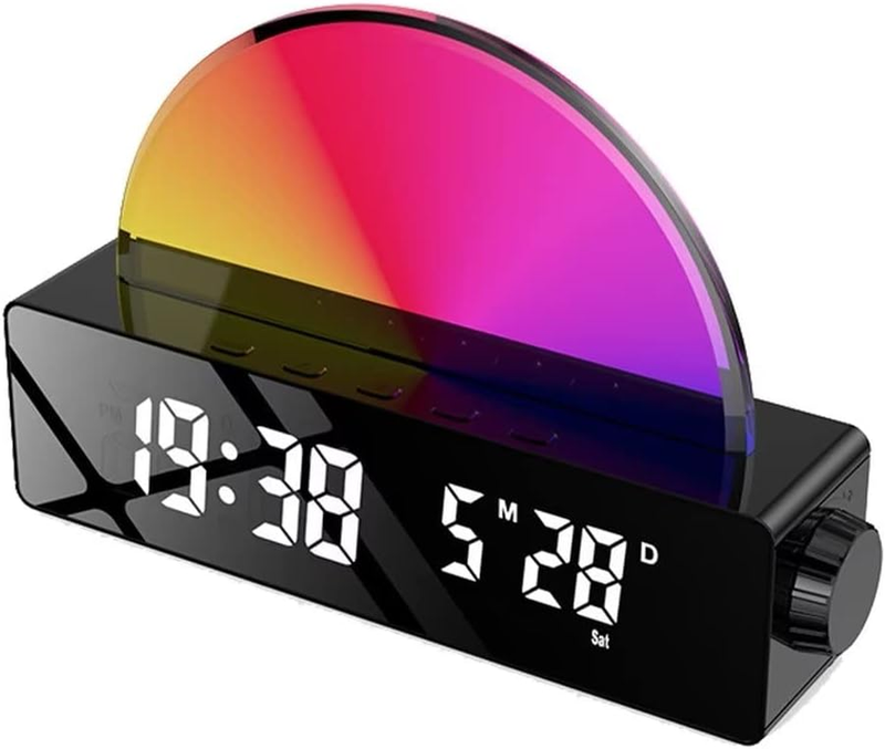 Sunrise Alarm Clock Digital Light Wake UP Wake-Up Color LED Simulation Heavy