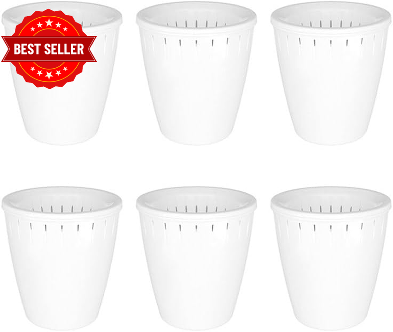 6Pcs Self-Watering Flowerpot Set, Breathable 5.1X5.5 Inch Planter, Durable PP fo