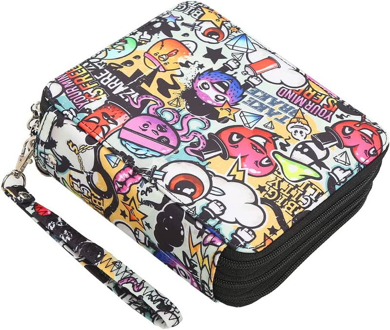 Lbxgap Portable Colored Pencil Case-72 Slots Colored Pencil Case Organizer with