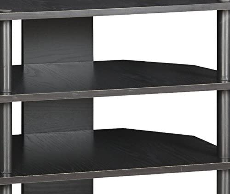 Furinno Turn-N-Tube Easy Assembly 4-Tier Petite Entertainment Center / TV Stand