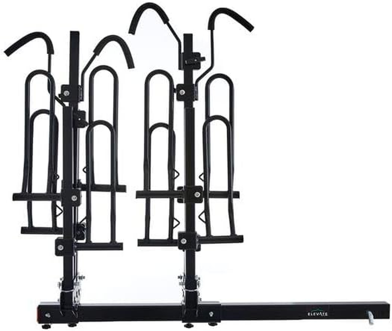 Hitch-Mounted Tray-Style Bike Rack - 4 Bike