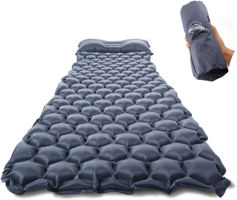 ZOOOBELIVES Ultralight Sleeping Pad with Built-In Pillow, In